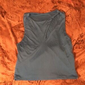 Women's Blue Sleeveless Top